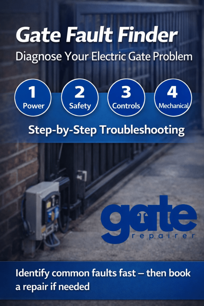 electric gate fault finder